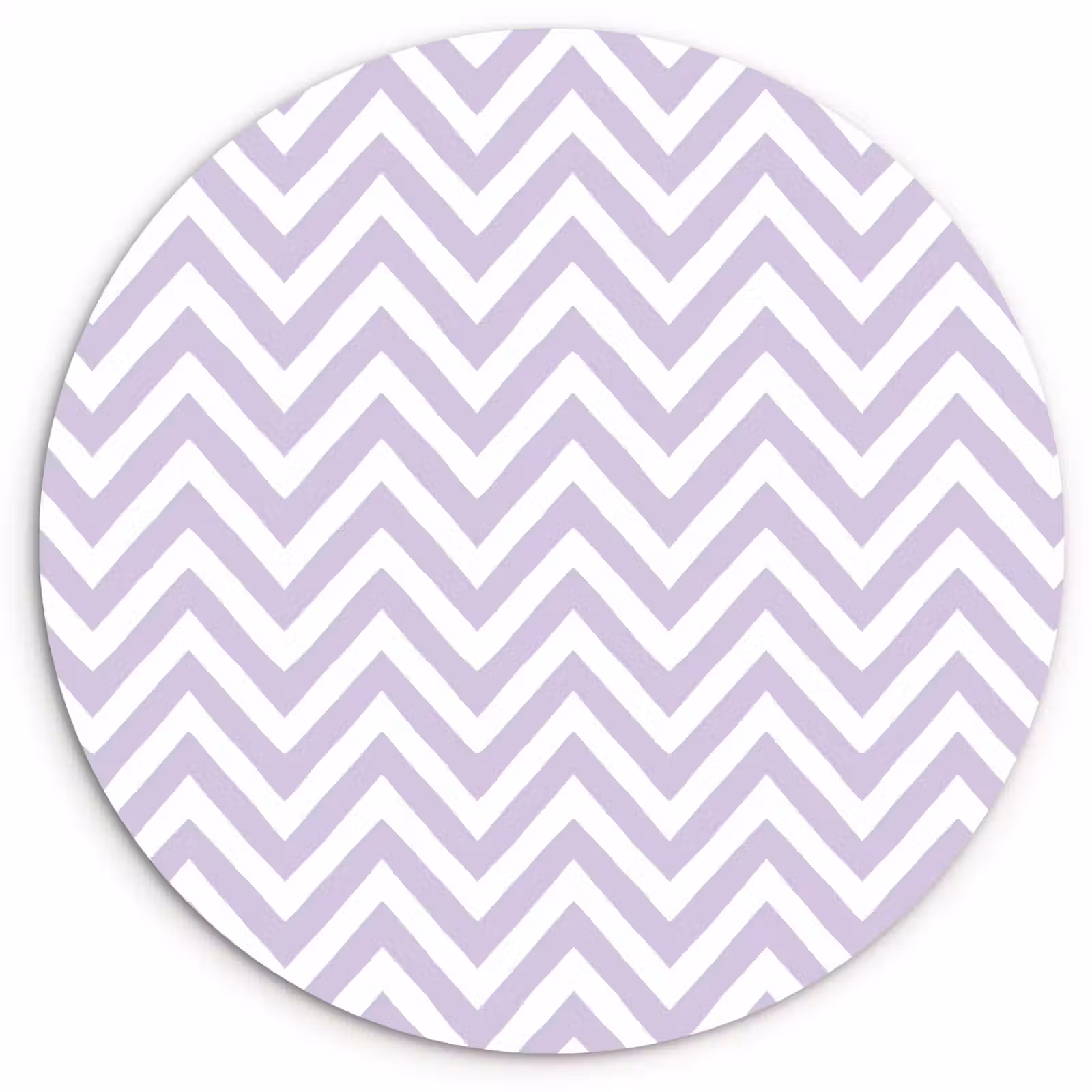 Muurcirkel - Lila - Geometrisch - Chevron - Zigzag - Patroon — 1
