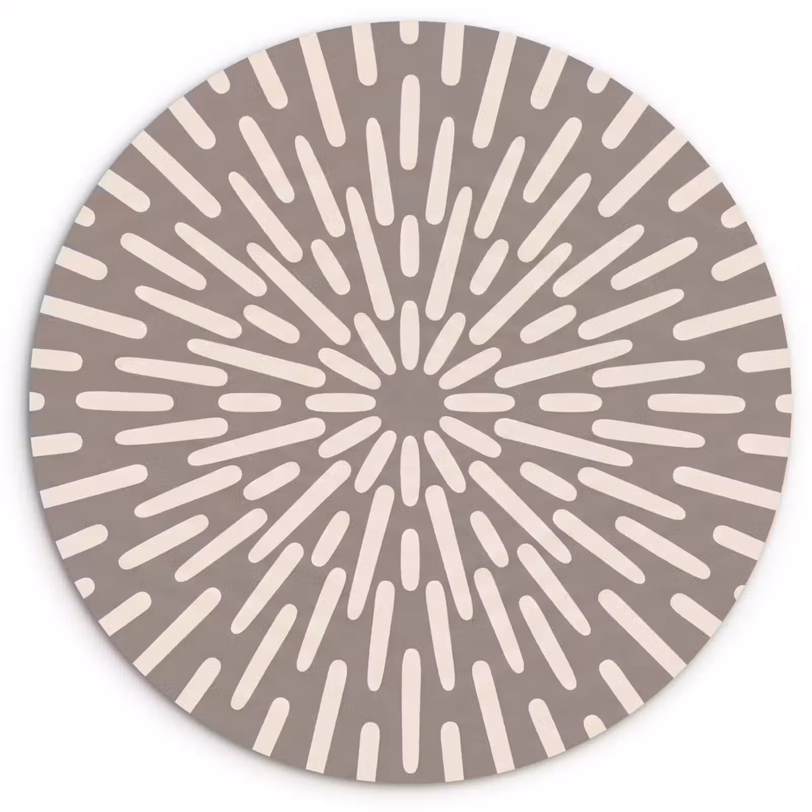 Muurcirkel - Patroon - Stralen - Abstract - Modern - Grijs — 1