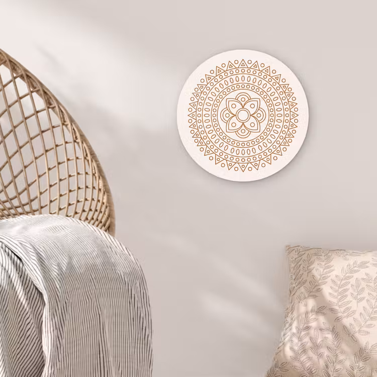 Muurcirkel - Mandala - Geometrisch - Abstract - Oosters - Bruin — 5