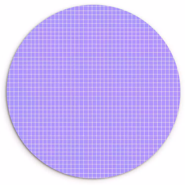 Muurcirkel - Paars - Geometrisch - Raster - Minimalistisch - Patroon — 1