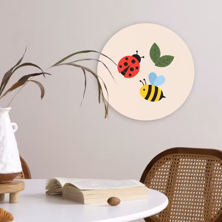 Muurcirkel - Insect - Blad - Natuur - Speels - Illustratie — 4