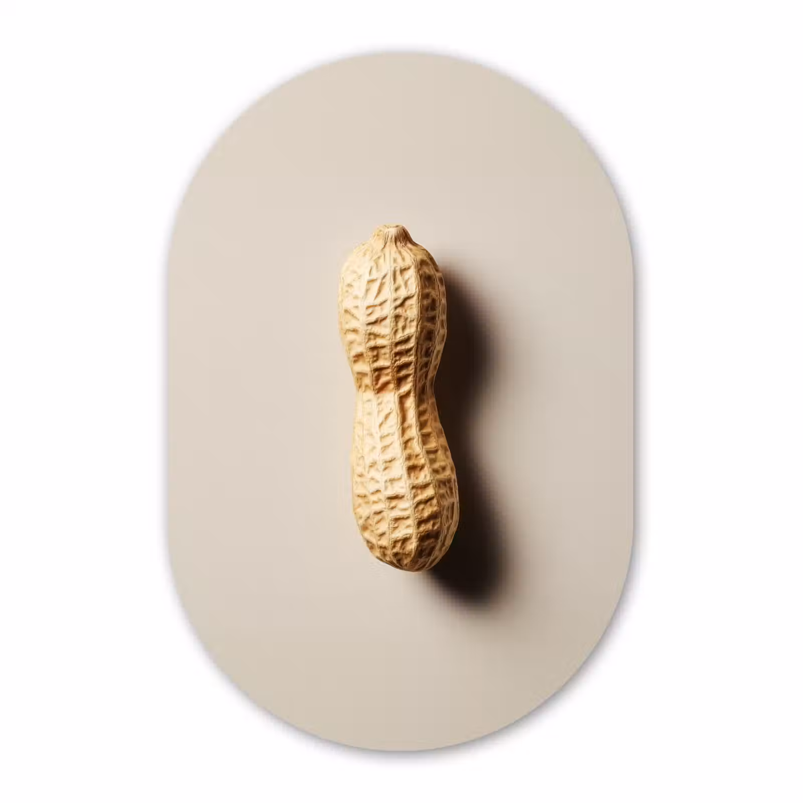 Muurovaal aluminium - Pinda - Ruw - Beige — 1