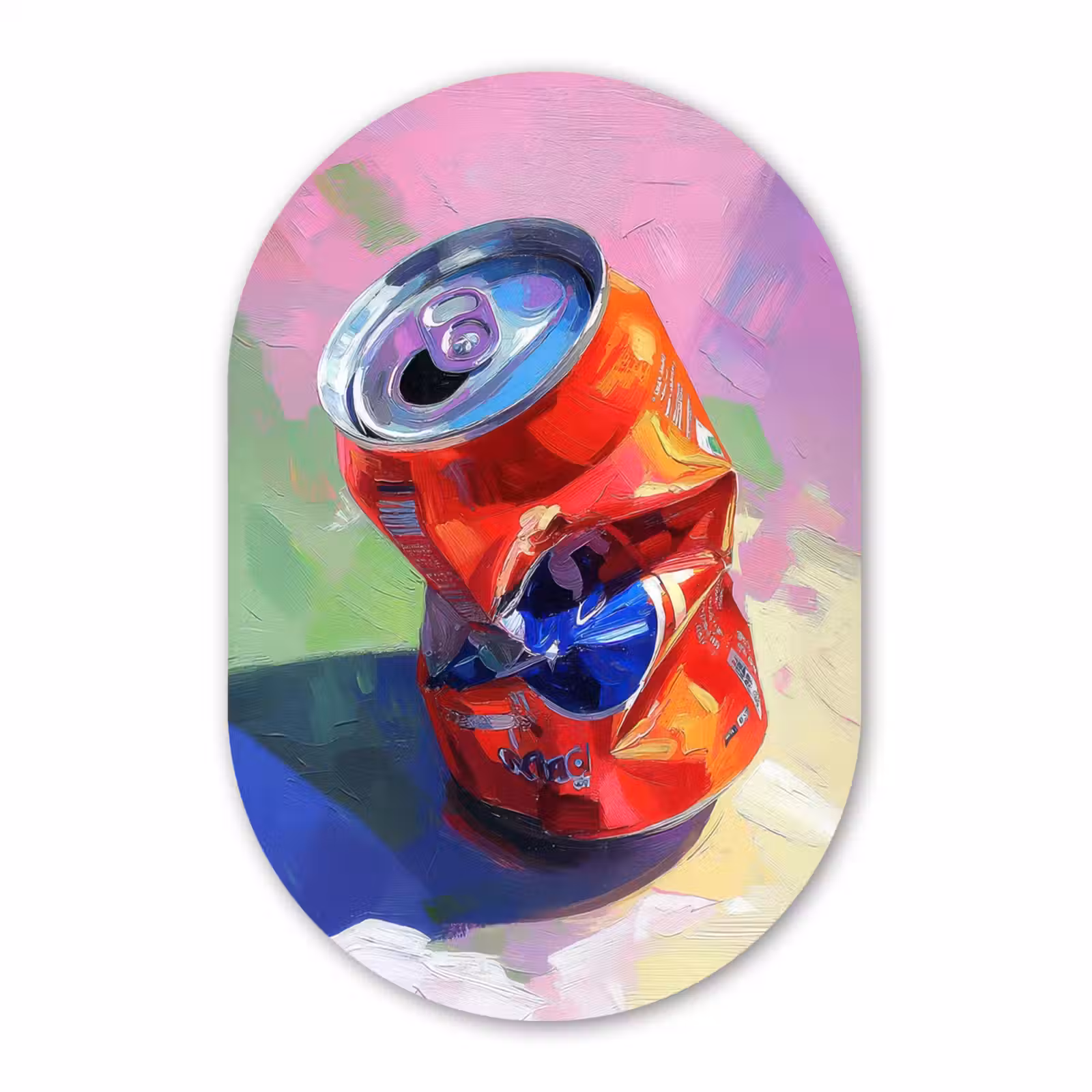 Muurovaal aluminium - Frisdrank - Blik - Paars — 1