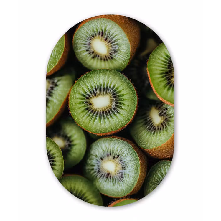 Muurovaal aluminium - Kiwi - Fruit - Groen — 1
