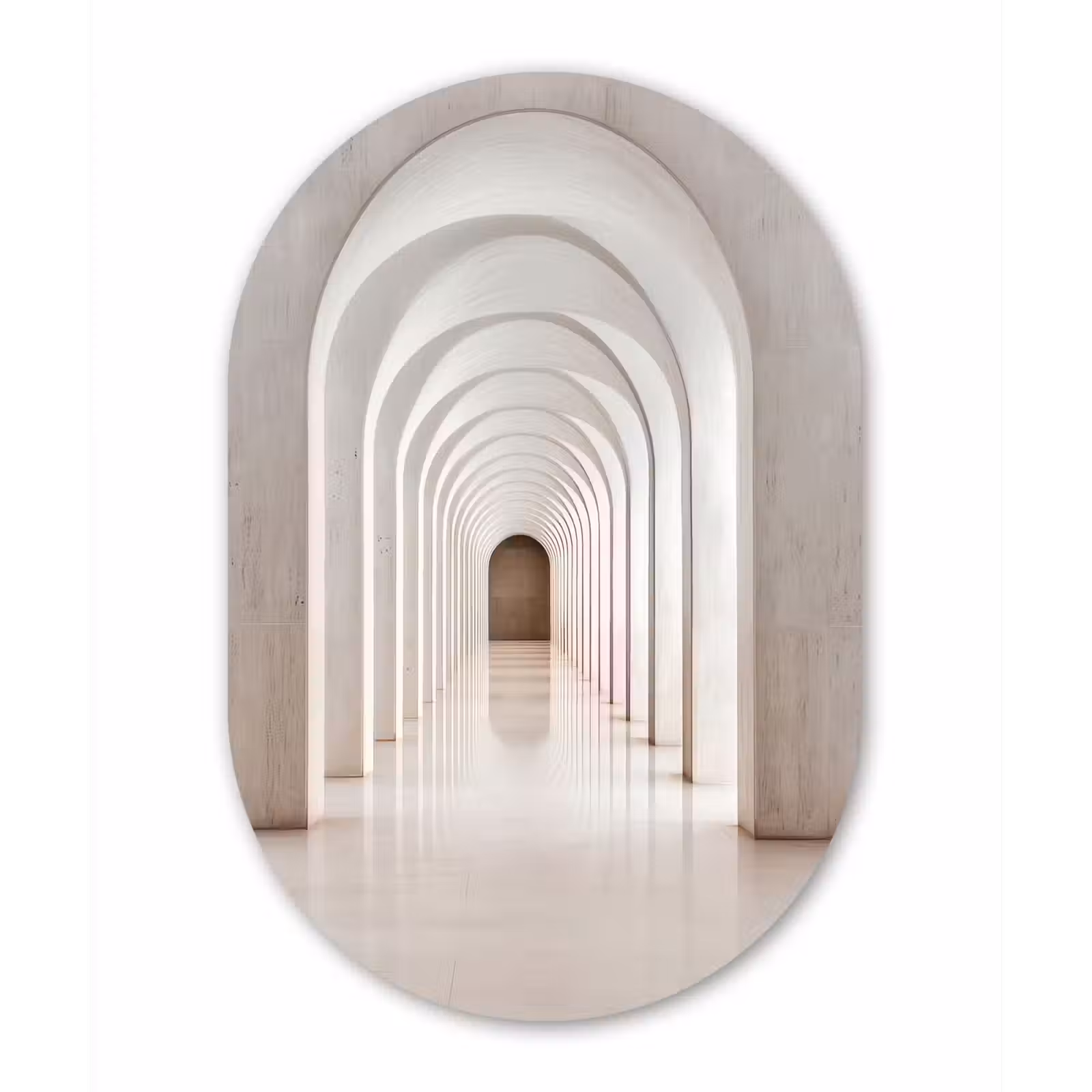 Muurovaal aluminium - Hal - Bogen - Symmetrisch - Modern — 1