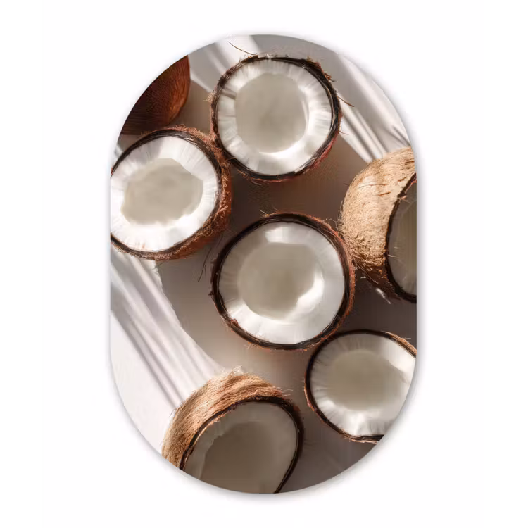 Muurovaal aluminium - Kokosnoten - Bruin - Shaduw — 1