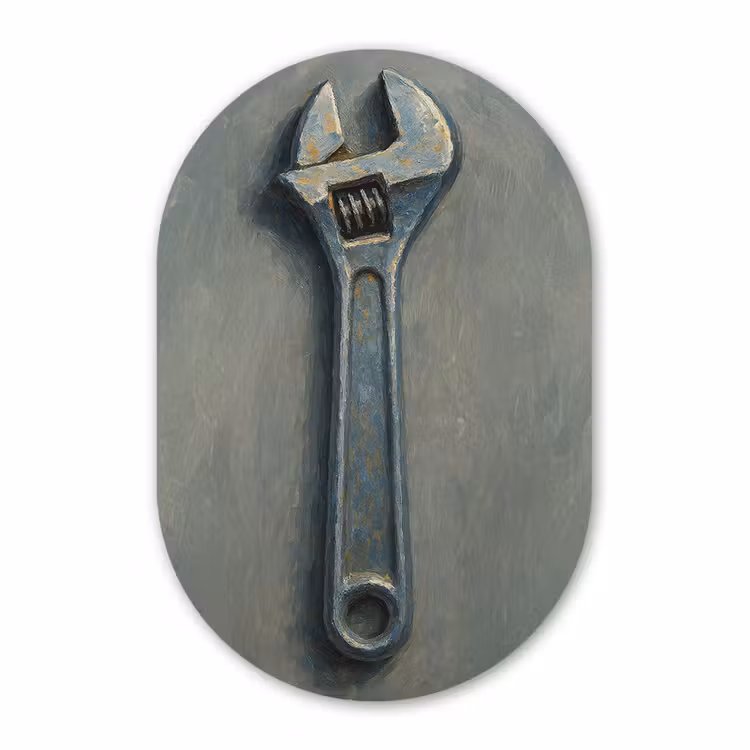 Muurovaal aluminium - Moersleutel - Gereedschap - Verf — 1