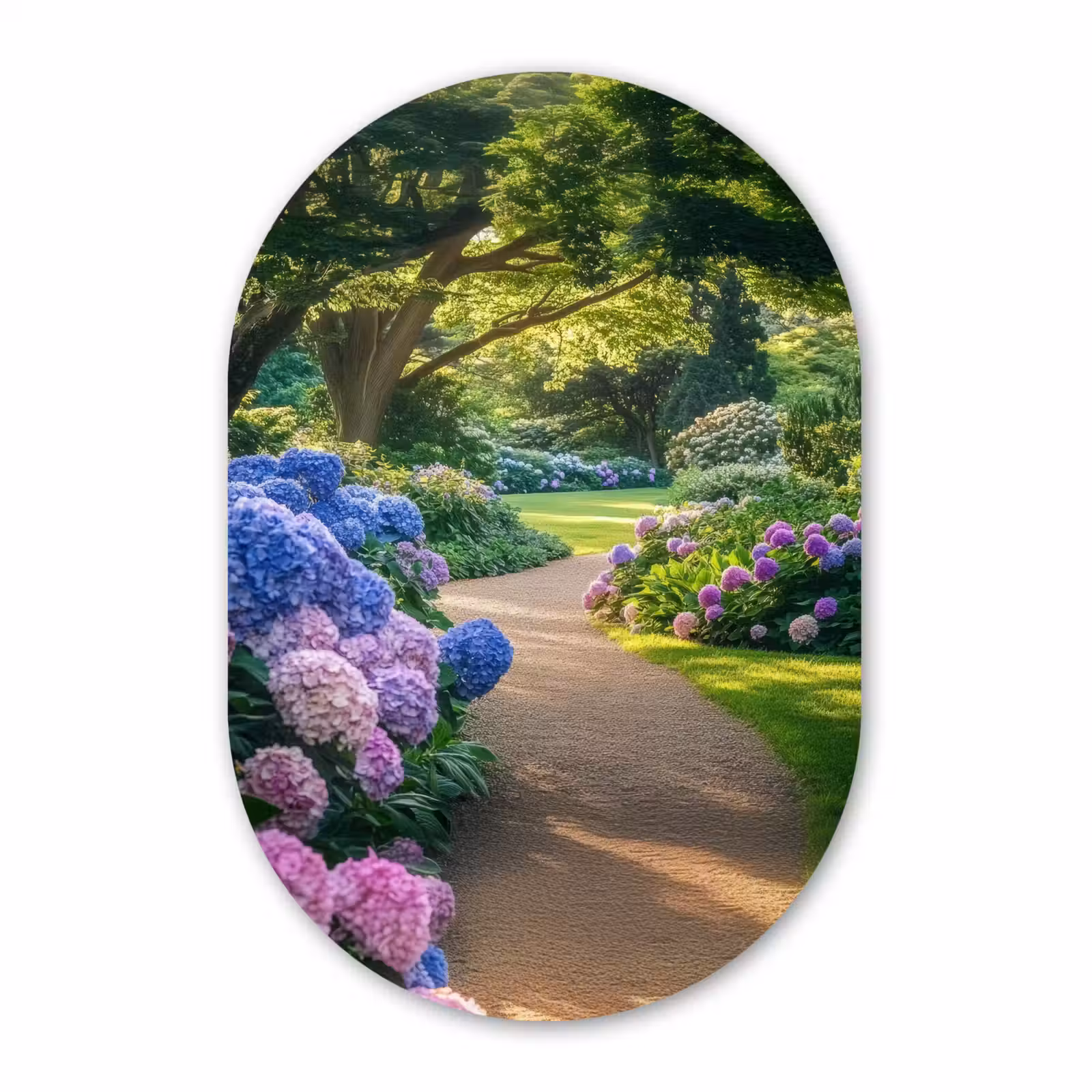 Muurovaal aluminium - Hortensia- Park - Pad — 1