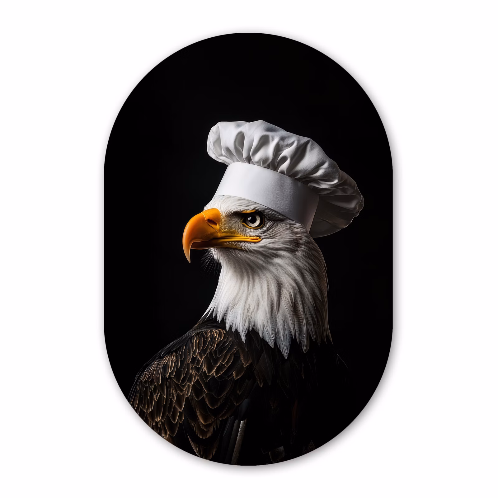 Muurovaal - Glas - Arend -Amerika - Koksmuts - Vogel - Stoer — 1