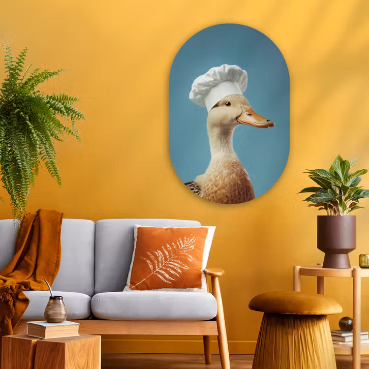 Muurovaal - Glas - Eend - Koksmuts - Cute - Vogel — 3