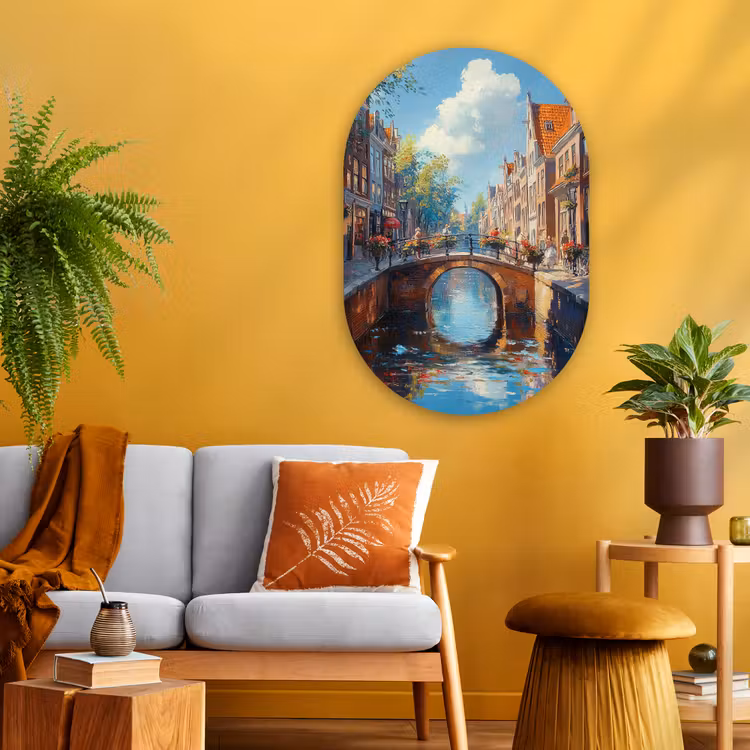 Muurovaal - Glas - Stad - Gracht - Zon - Fietsen — 3