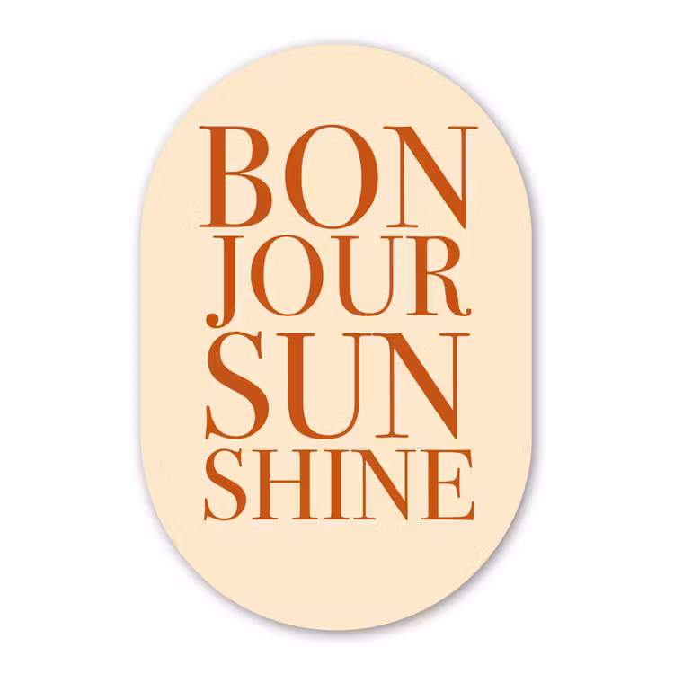 Muurovaal - Glas - Oranje - Quote - Sun — 1