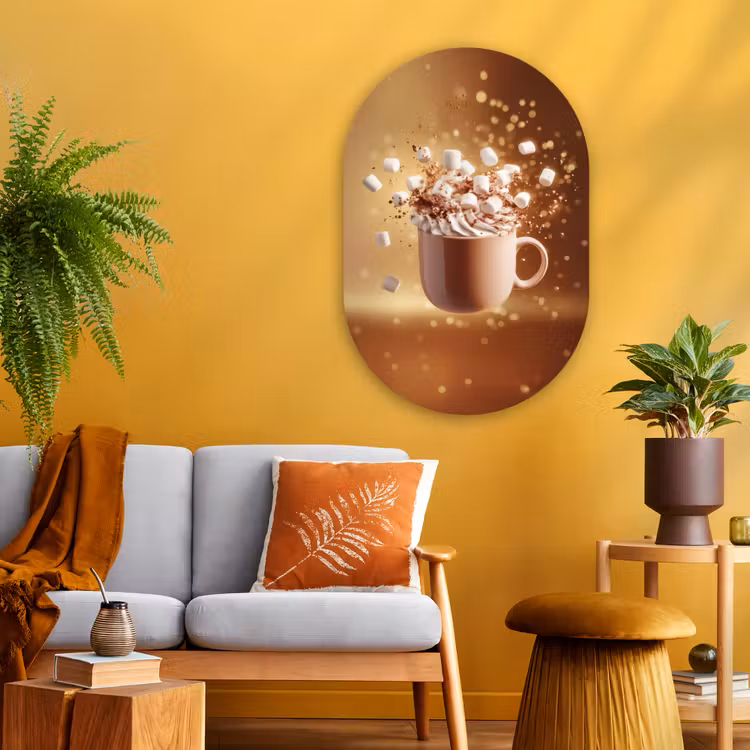Muurovaal - Glas - Chocomelk - Drinken - Warm - Bruin — 3
