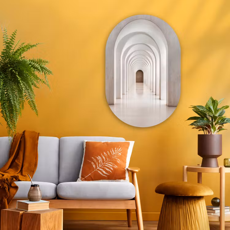 Muurovaal - Glas - Hal - Bogen - Symmetrisch - Modern — 3