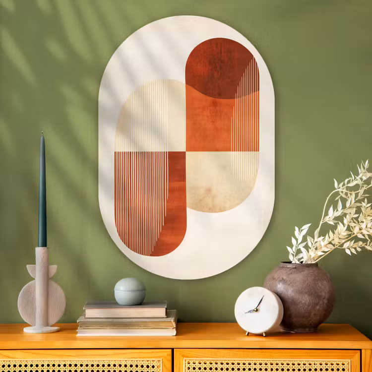 Muurovaal - Glas - Bogen - Beige - Vormen — 2