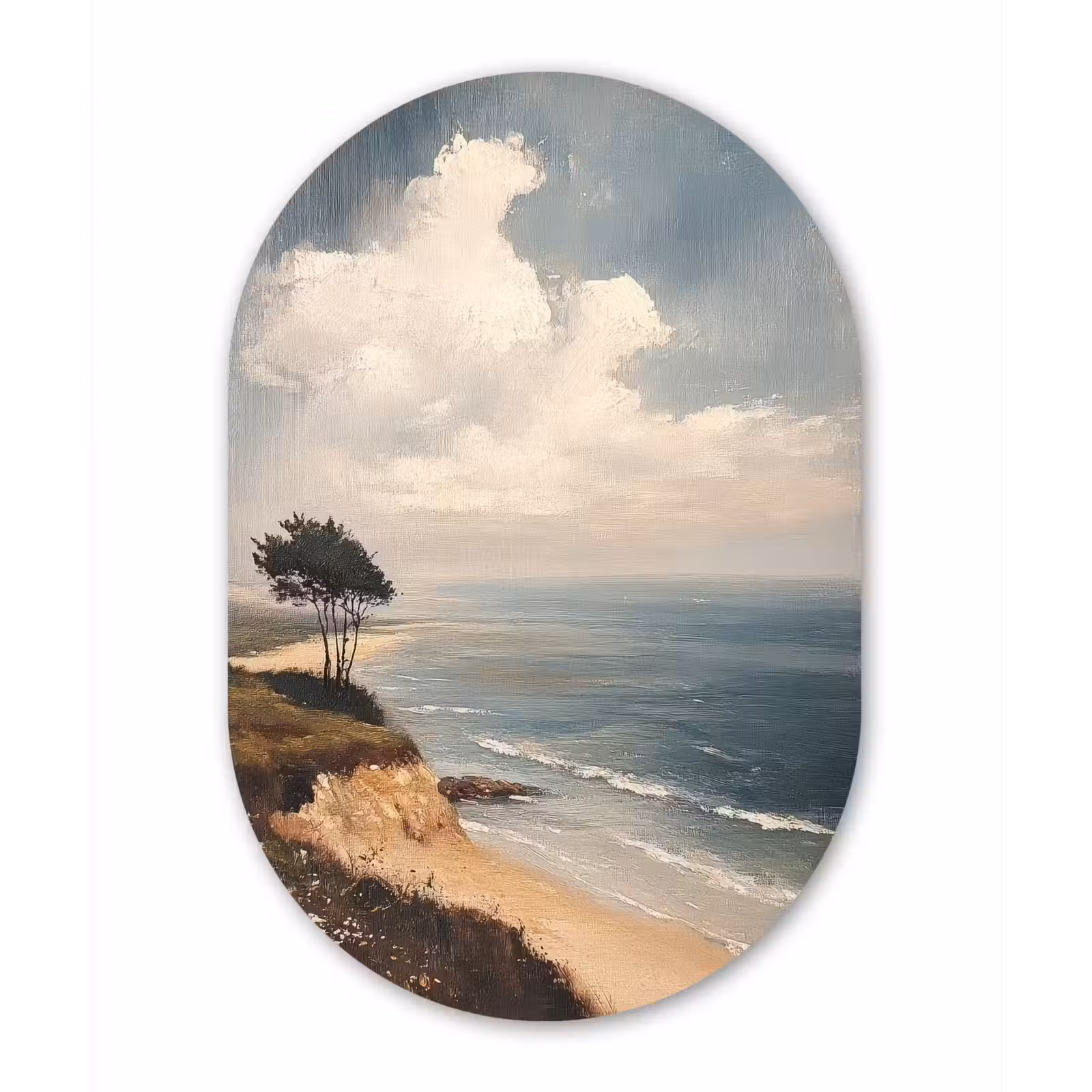Muurovaal - Glas - Klif - Zee - Boom — 1