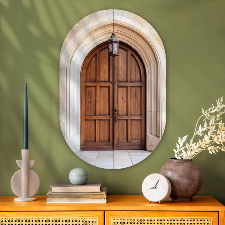 Muurovaal - Glas - Houten - Deur - Lantaarn — 2