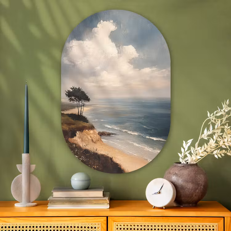 Muurovaal - Glas - Klif - Zee - Boom — 2