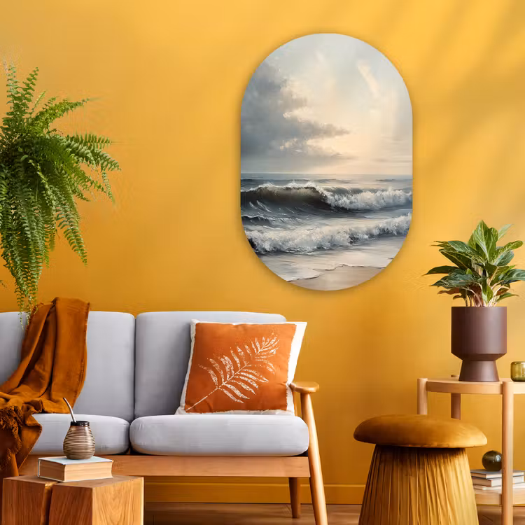 Muurovaal - Glas - Strand - Zee - Zonsondergang — 3