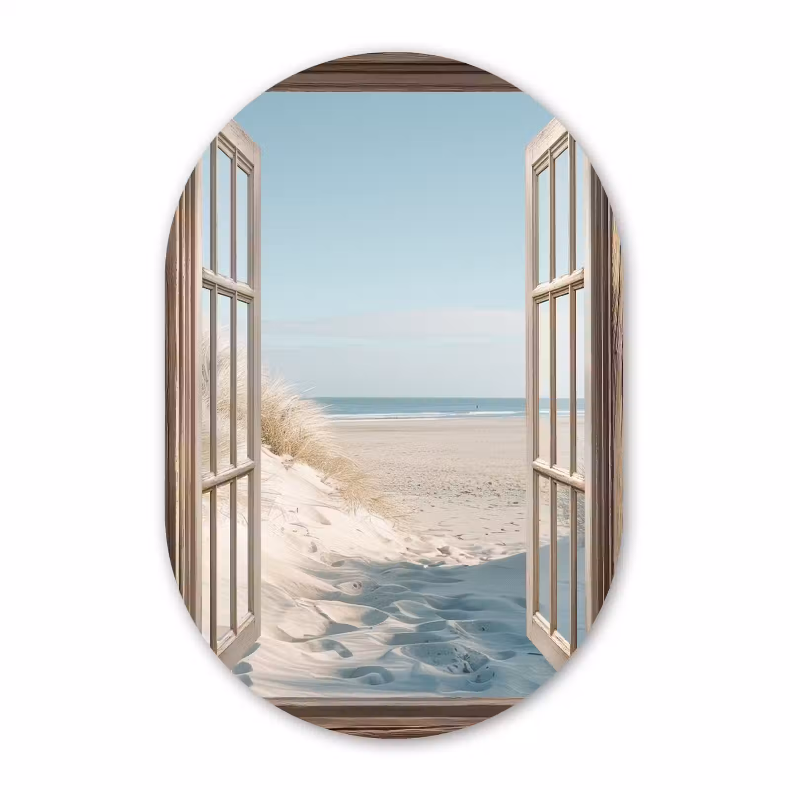 Muurovaal - Glas - Doorkijk - Helmgras - Duinen - Zee - Landschap — 1