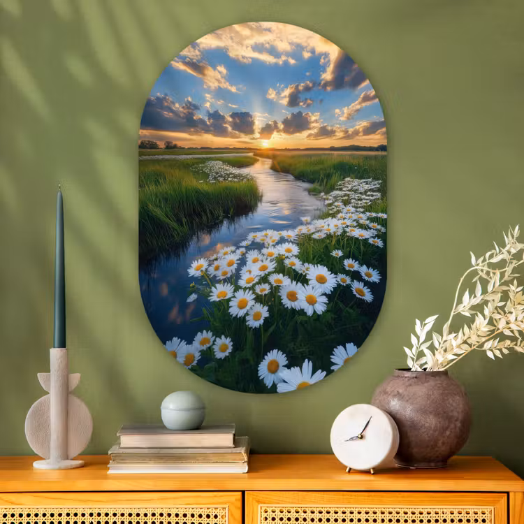 Muurovaal - Glas - Beekje - Landschap - Margriet — 2