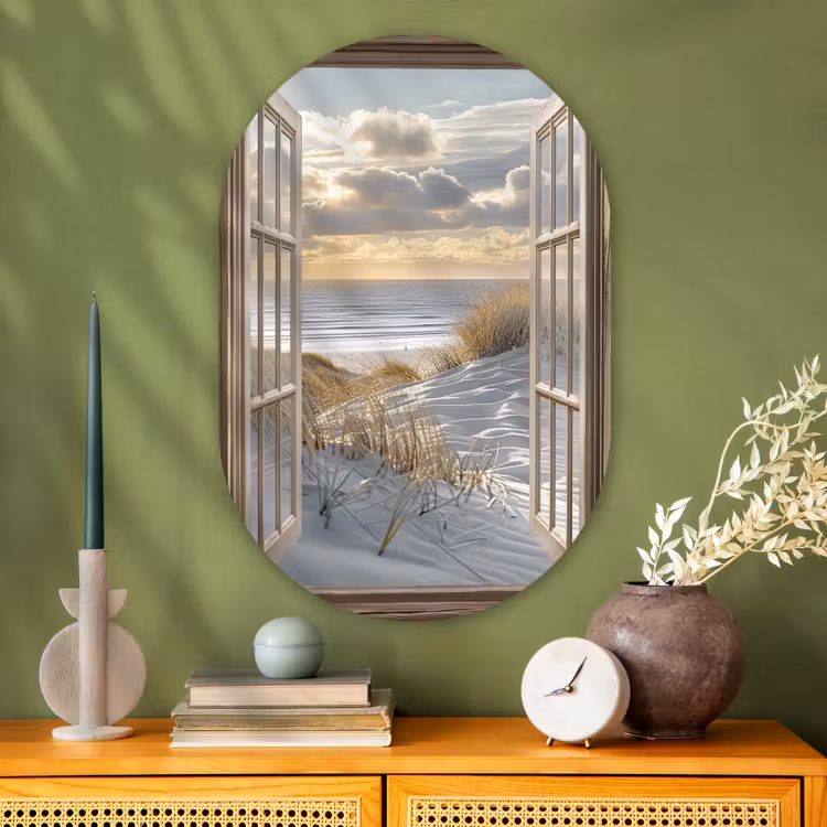 Muurovaal - Glas - Doorkijk - Strand - Duinen - Zee - Natuur — 2