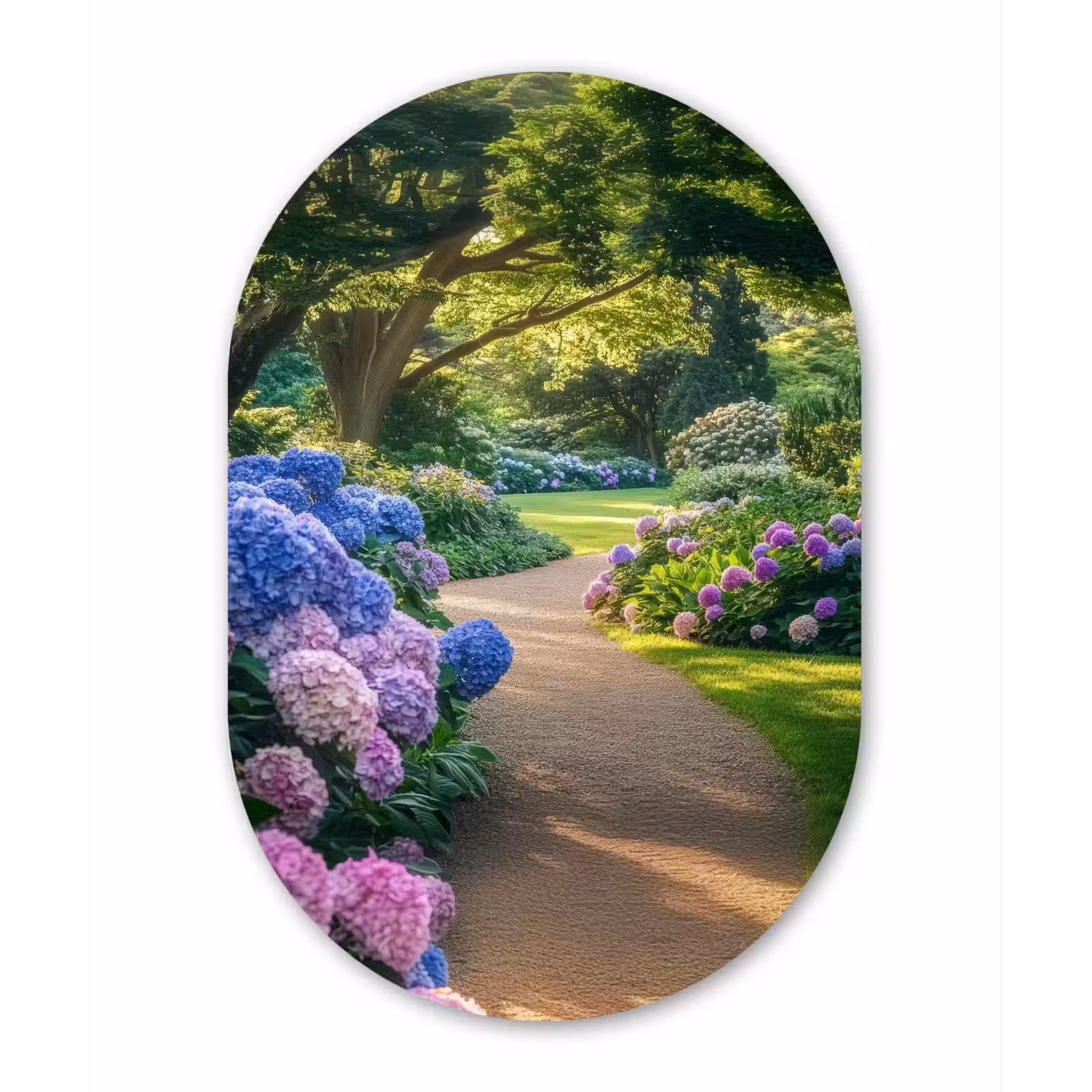Muurovaal - Glas - Hortensia- Park - Pad — 1