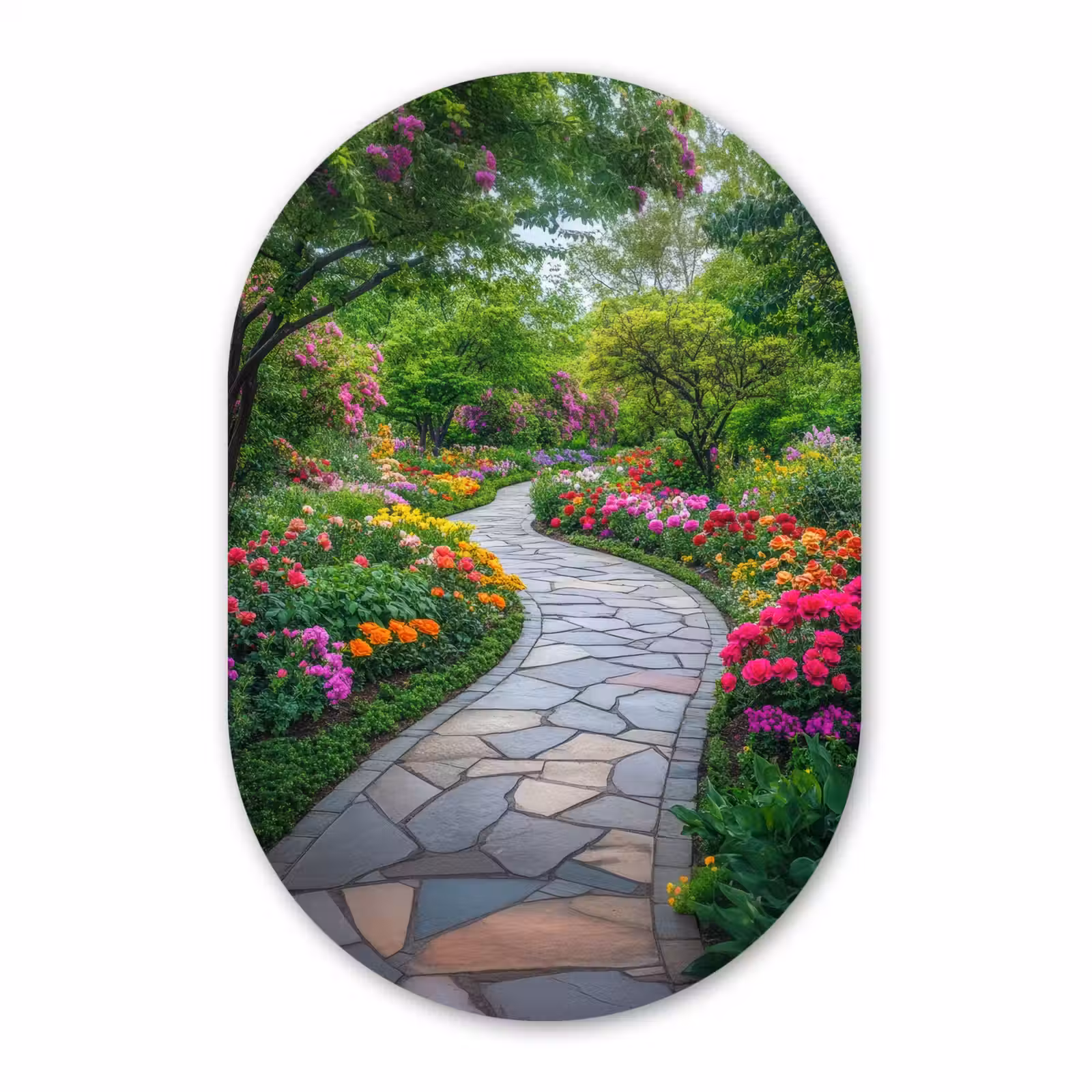 Muurovaal - Glas - Park - Bloemen - Tuin — 1