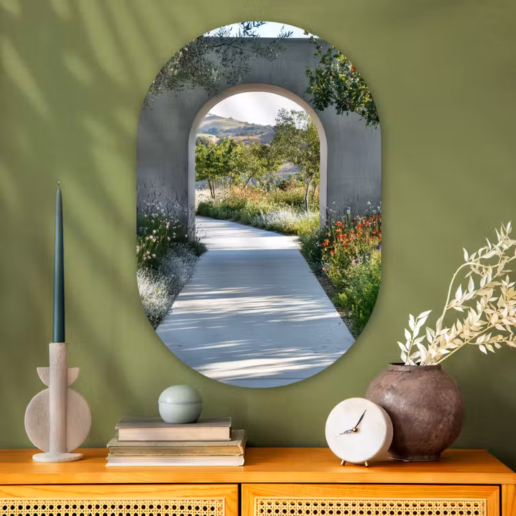 Muurovaal - Glas - Doorkijk - Pad - Beton - Landschap — 2