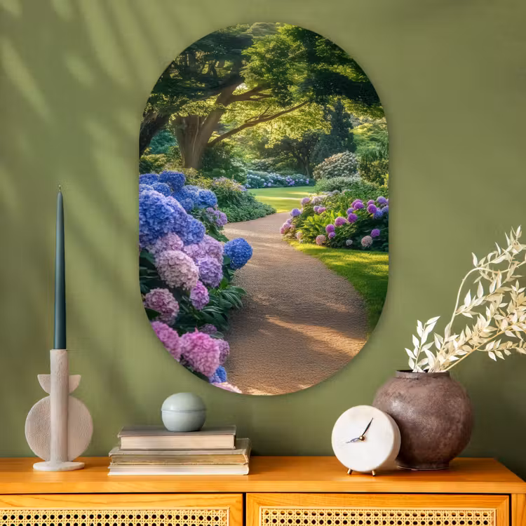Muurovaal - Glas - Hortensia- Park - Pad — 2
