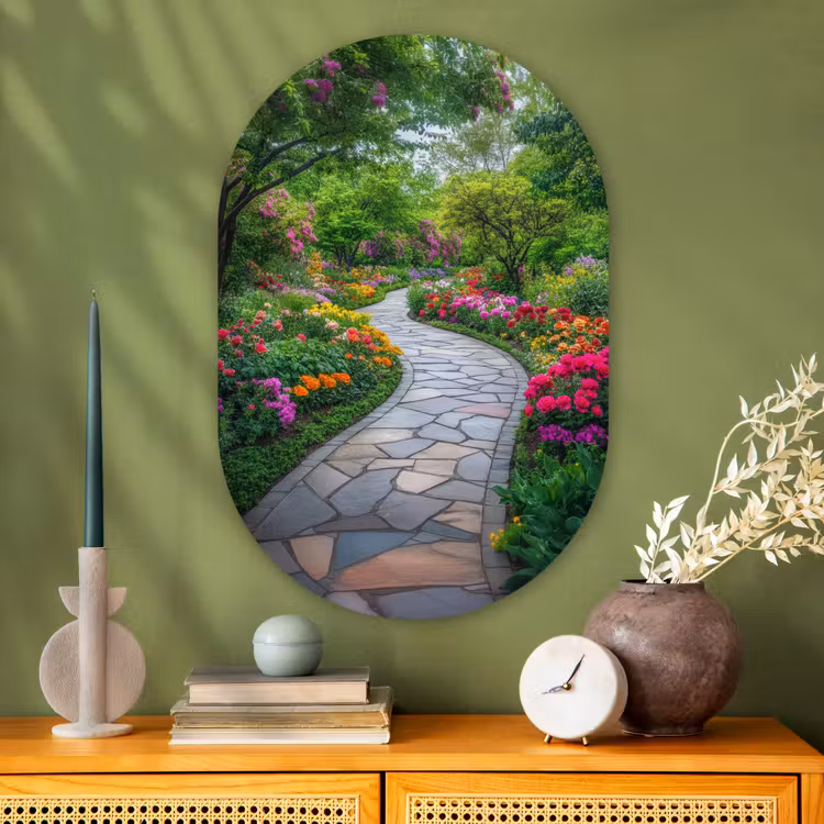 Muurovaal - Glas - Park - Bloemen - Tuin — 2