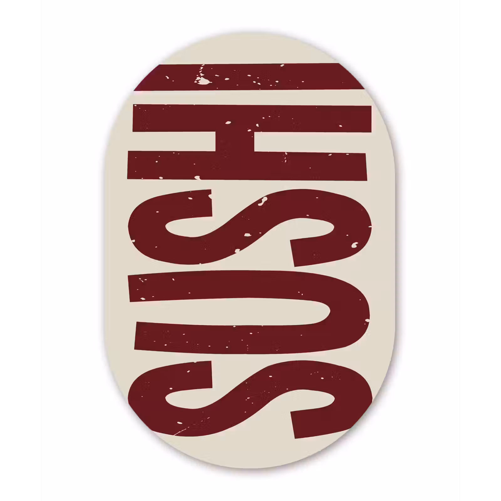 Muurovaal - Glas - Sushi - Rood - Japandi - Decoratie — 1