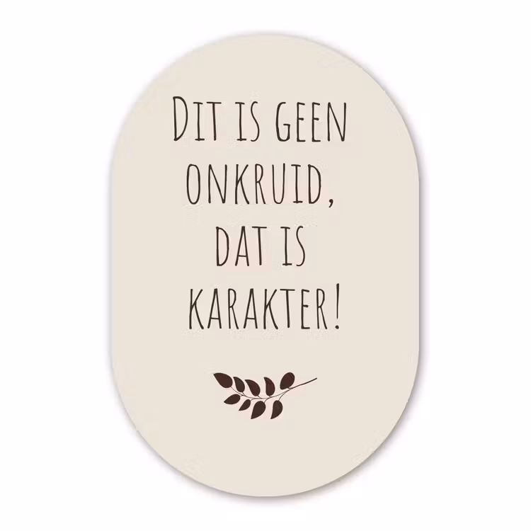 Muurovaal - Glas - Bruin - Minimalistisch - Quote - Zomer — 1