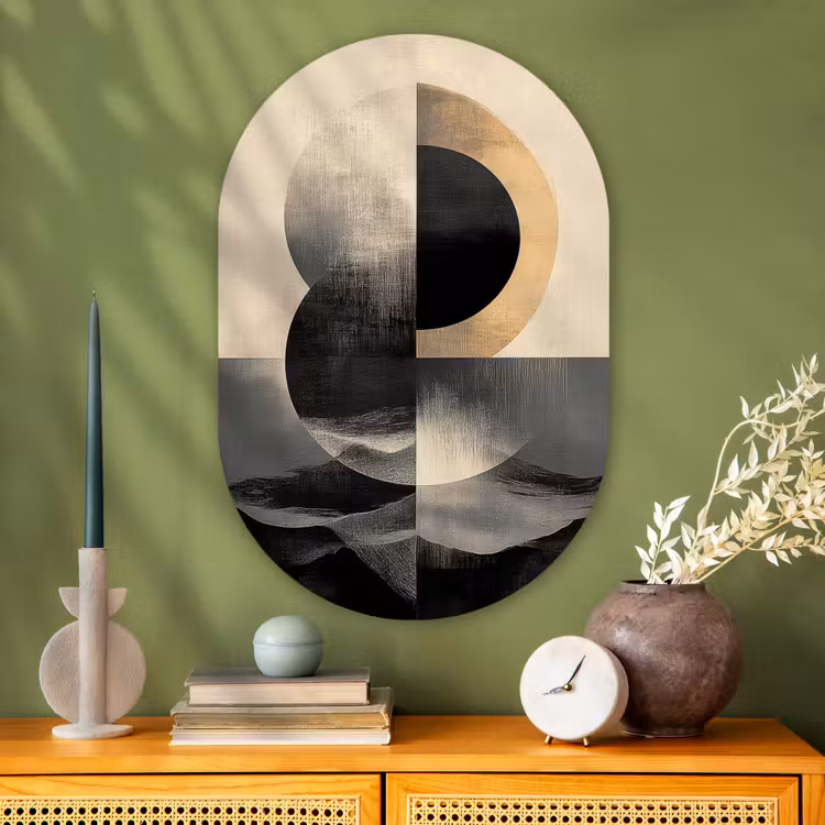 Muurovaal - Glas - Cirkels - Schaduw - Abstract — 2