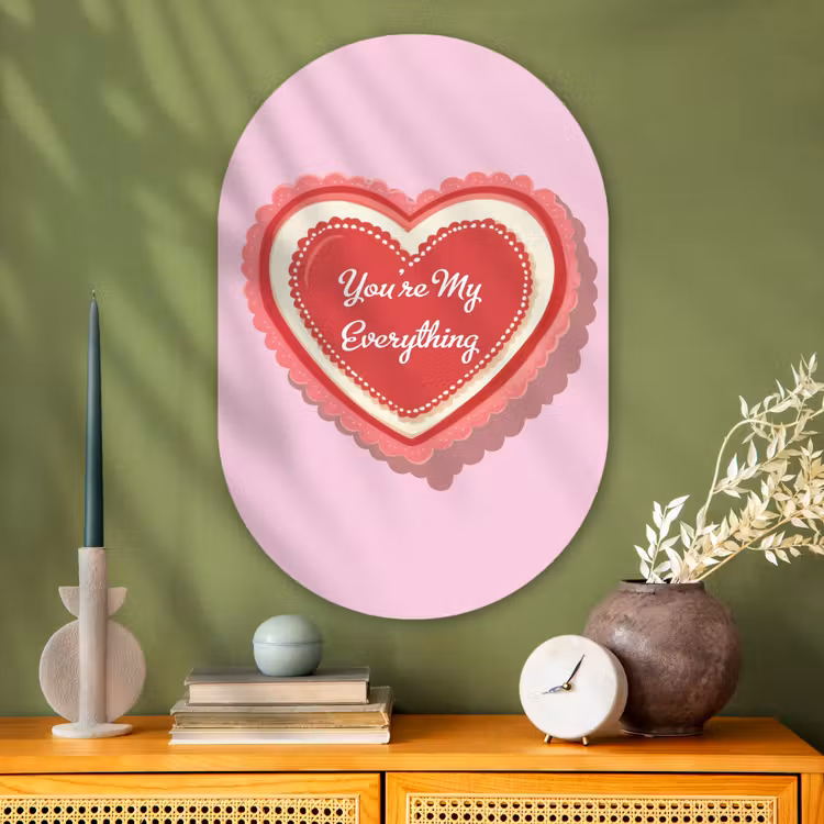Muurovaal - Glas - Liefde - Hart - Valentijn — 2