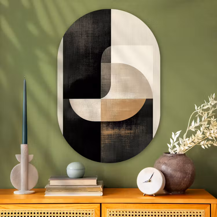 Muurovaal - Glas - Modern - Vierkant - Vormen — 2