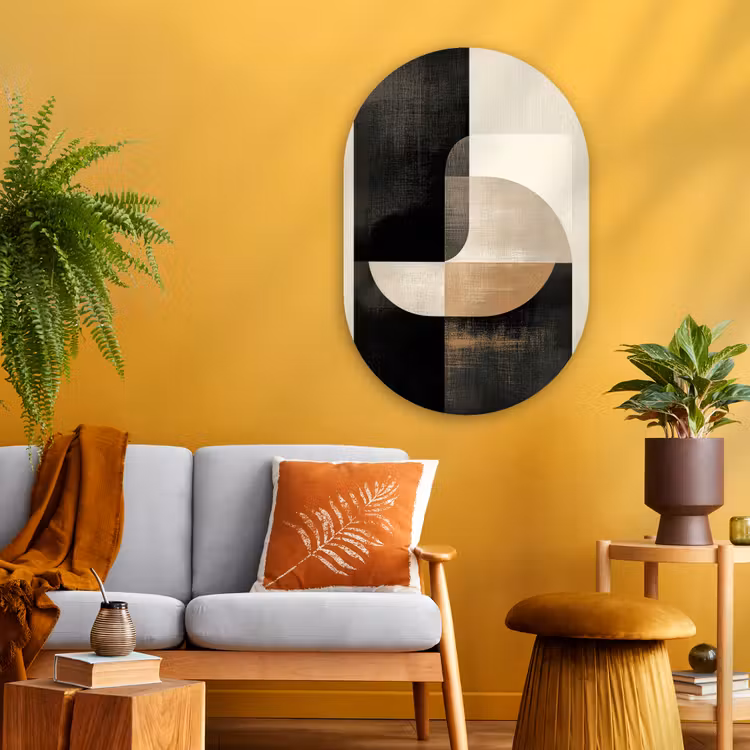 Muurovaal - Glas - Modern - Vierkant - Vormen — 3