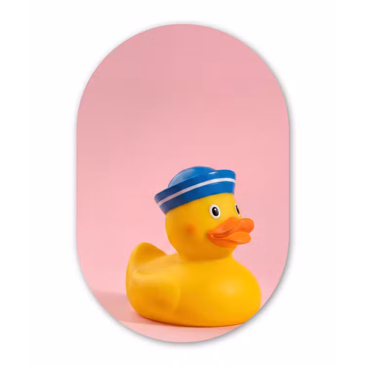 Muurovaal aluminium - Matroos - Eend - Roze — 1