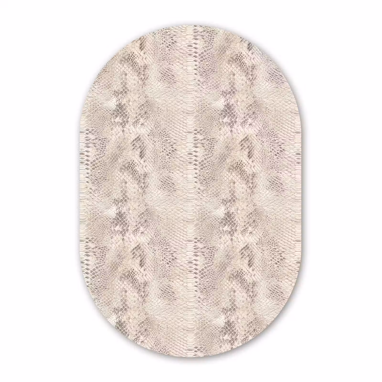 Muurovaal aluminium - Slang - Patroon - Beige — 1