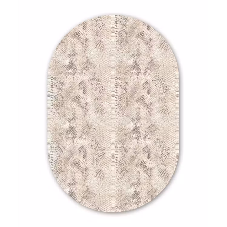 Muurovaal aluminium - Slang - Patroon - Beige — 1