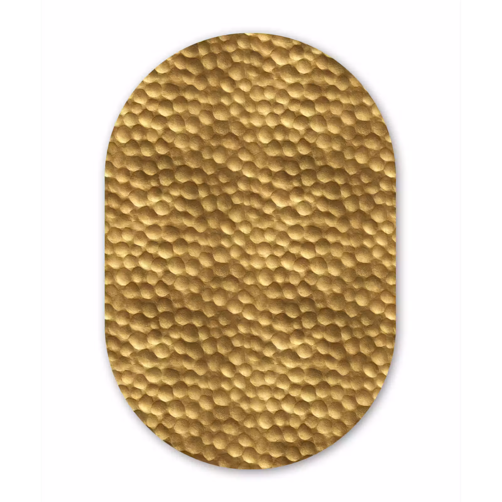 Muurovaal aluminium - Metaal - Dynamisch - Goud — 1