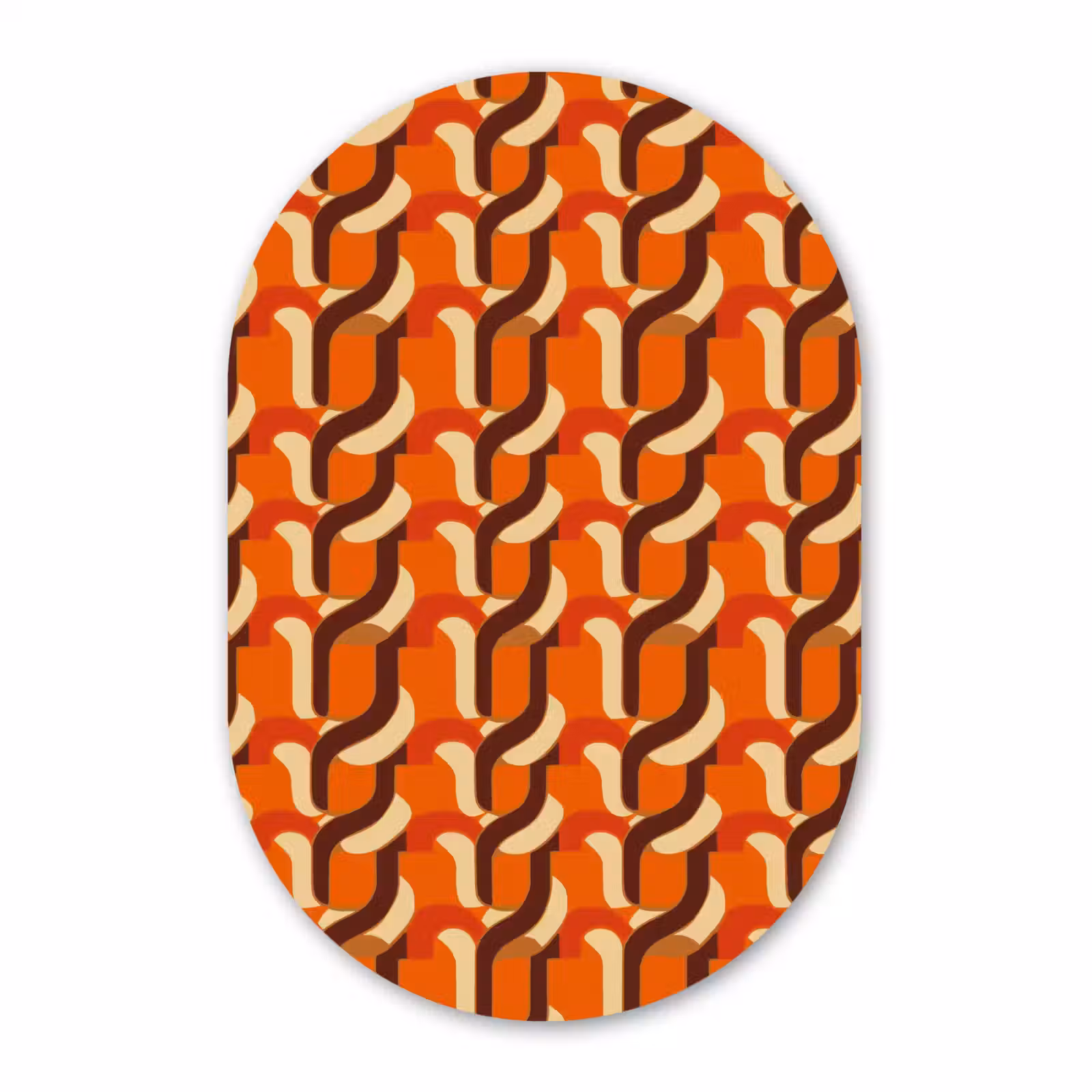 Muurovaal aluminium - Retro - Modern - Kleurrijk — 1