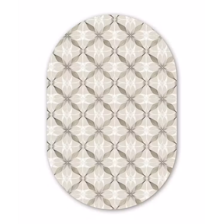 Muurovaal aluminium - Grafisch - Patroon - Grijs — 1