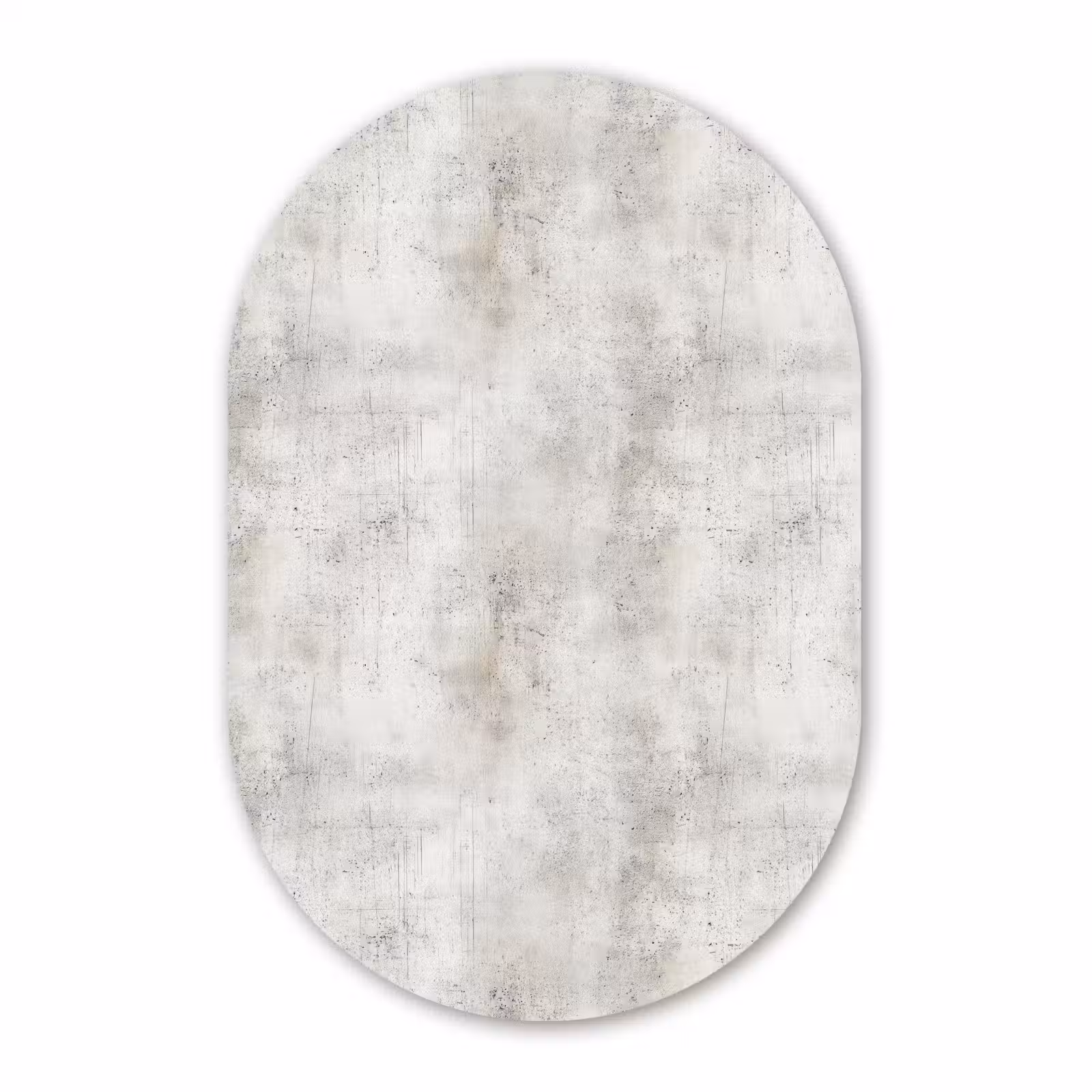 Muurovaal aluminium - Grijs - Beton - Verweerd — 1
