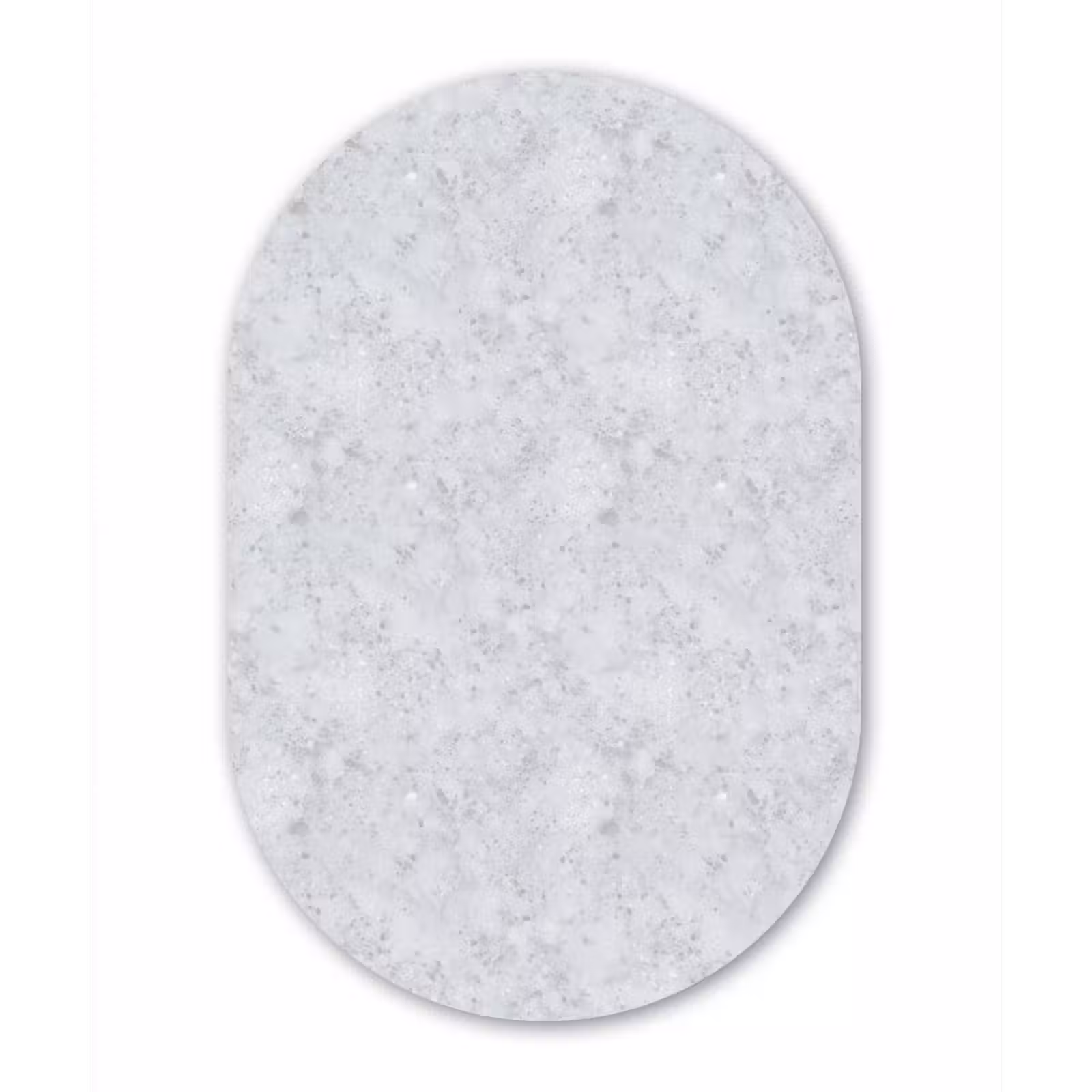 Muurovaal aluminium - Grijs - Terrazzo-effect - Beton — 1