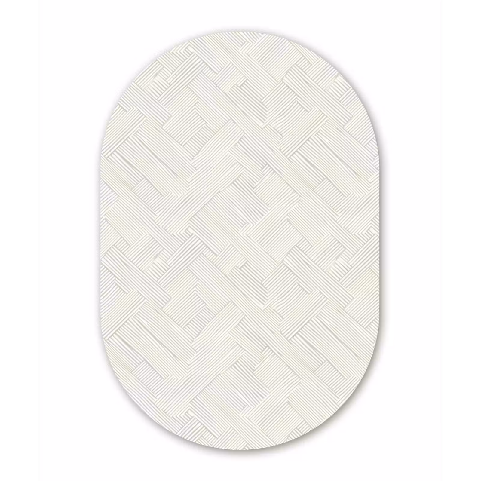 Muurovaal aluminium - Textuur - Abstract - Beige — 1