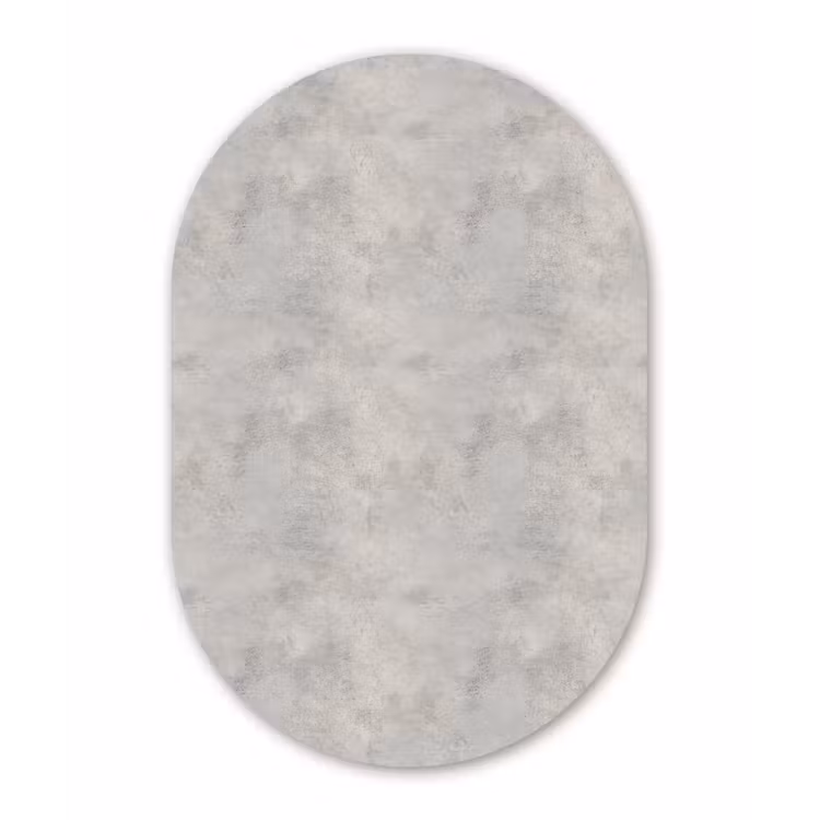 Muurovaal aluminium - Grijs - Beton - Industrieel — 1