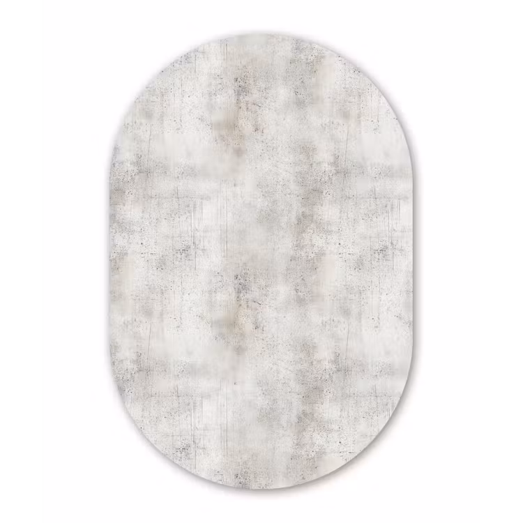 Muurovaal aluminium - Grijs - Beton - Verweerd — 1
