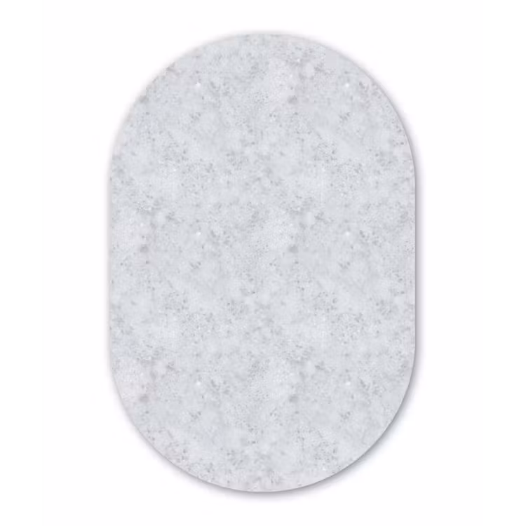 Muurovaal aluminium - Grijs - Terrazzo-effect - Beton — 1
