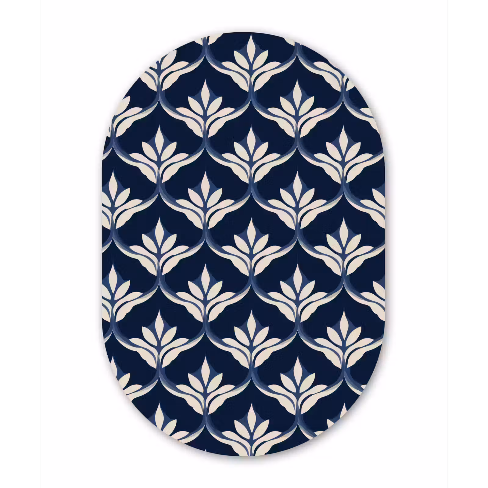 Muurovaal aluminium - Modern - Ontwerp - Blauw — 1